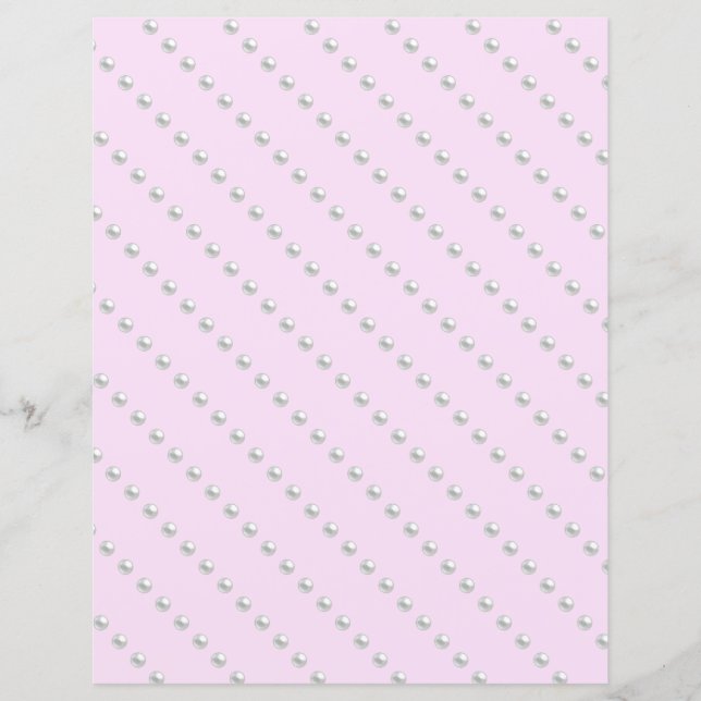 Pearl Miçanga Scrapbook Paper (Frente)
