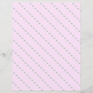 Pearl Miçanga Scrapbook Paper