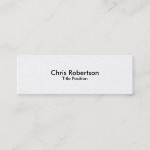 Pearl Slim Modern Trendy Charming Cartão de visita