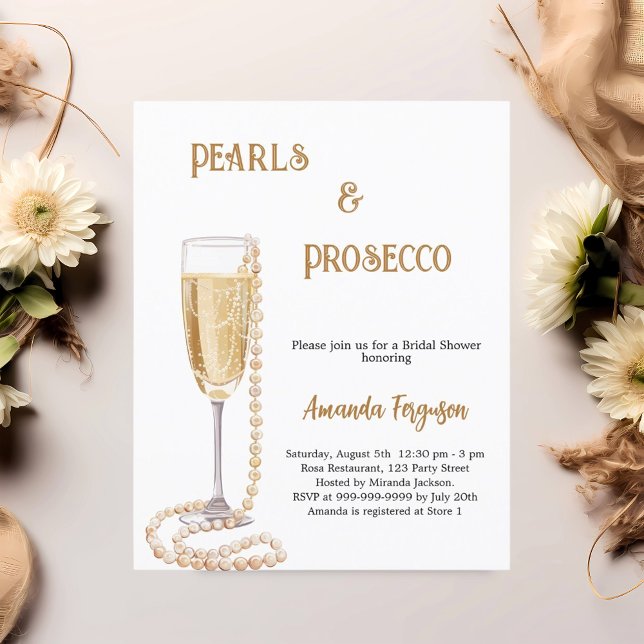 Pearls Chá de panela de espuma Prosecco (Criador carregado)