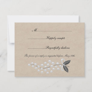 Pearls cinzas Pearls Pergaminho RSVP