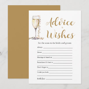Pearls Dourados e Prosecco Advice e Deseja Cartão