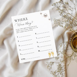 Pearls Prosecco Onde Estavam Os Jogo De Chá de pan