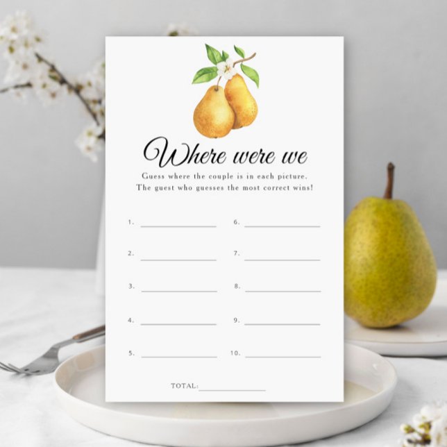 Pears Chá de panela Onde estávamos (Criador carregado)