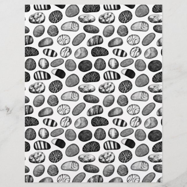 Pebble Patterno Scrapbook Paper (Frente)