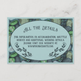 Pebbles de água - cartão de compartimento