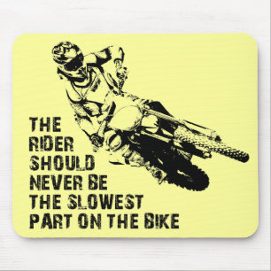 Peça Mais Lenta Bicicleta Motocross Mousepad Engra