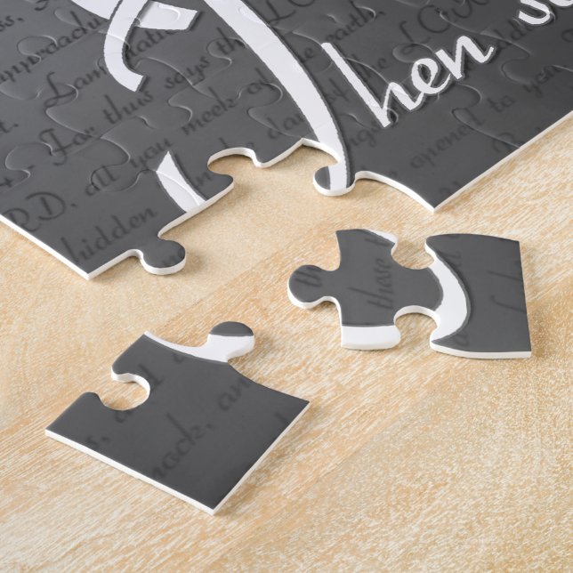 Peça, procure, bata o quebra-cabeça cristão do (Lateral)