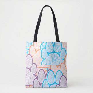Peças Coloridas Illusion Tote Bag