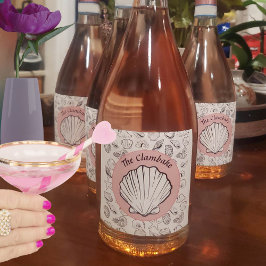 Peças de vinho espumantes, cor-de-rosa, cor-de-pal