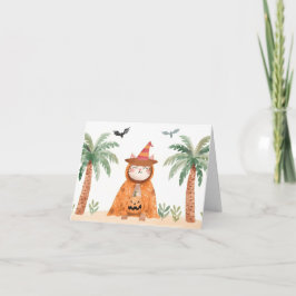 Peças Tropicais De Abóbora - Cartão De Gato De Hal