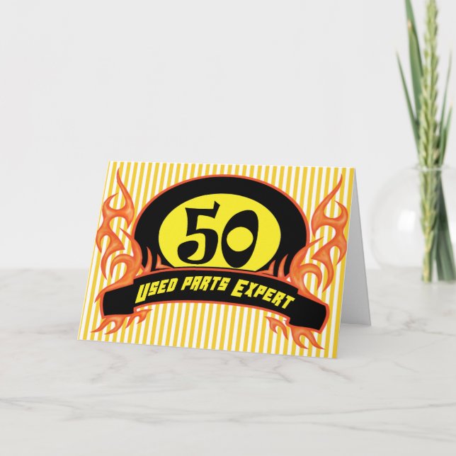 Peças usadas - 50º Convites de festas de aniversár (Frente)