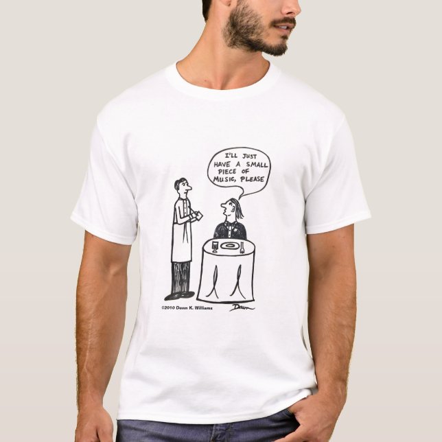 Pedaço de Camisa de Cor Leve da Música (Frente)