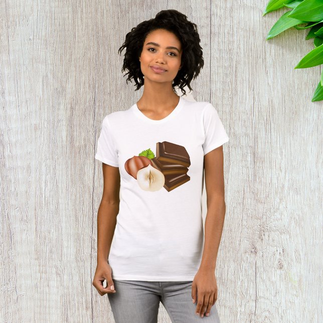 Pedaços de chocolate Mulheres T-Shirt (Criador carregado)