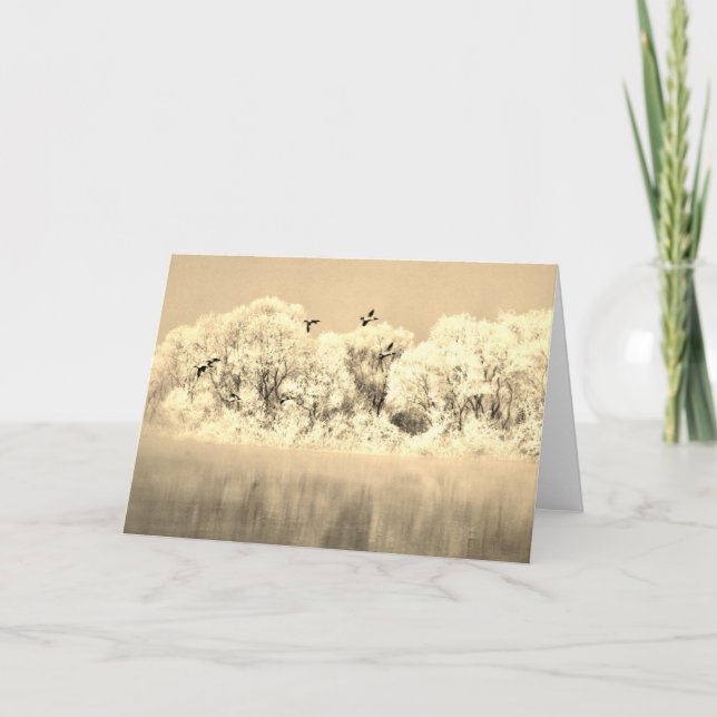 PEDAÇOS DE INVERNO EM CARTÃO DE Nota Dobrada DE VO (Frente)