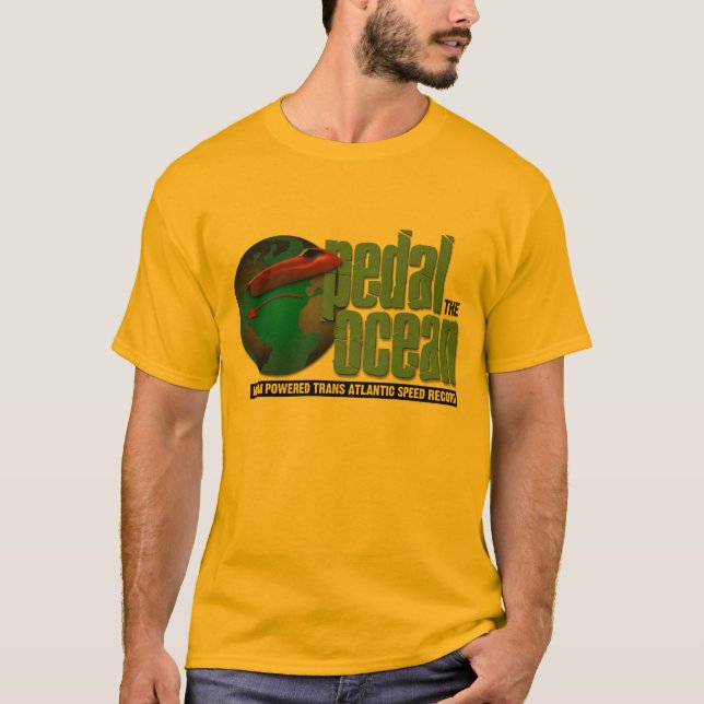 Pedal o t-shirt do oceano (Frente)