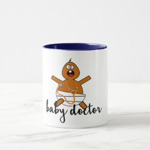 pediatra bebê médico assistente caneca engraçad
