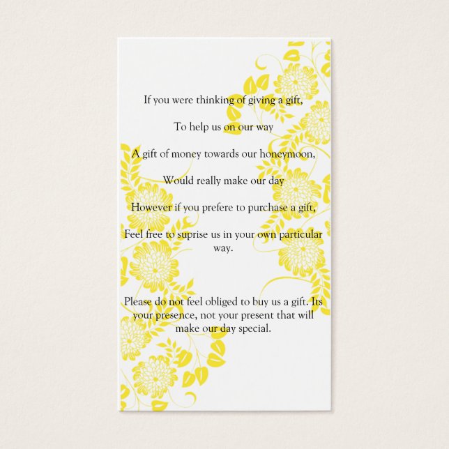 pedido de casamento por presente de dinheiro (Frente)