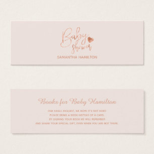 Pedido de Livro de Chuvada de Bebê com Folha de Ou