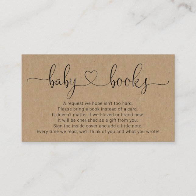 Pedido de Livro para Convite para Chá de fraldas - (Frente)