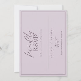 Pedido Personalizado Convite RSVP Imani & Dakota