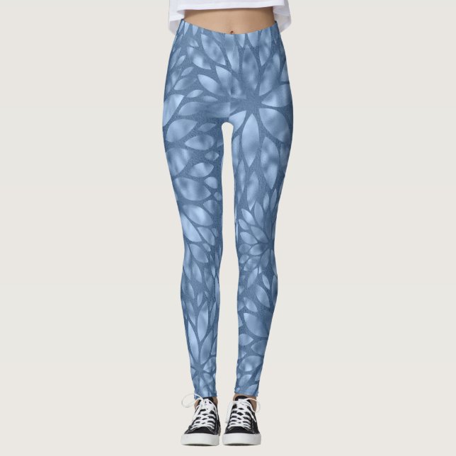 Pedra Azul Shimmering Dahlia Legging Feminina (Frente)
