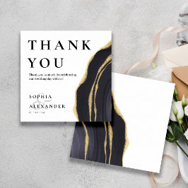 Pedra de cinza escura com cartões de agradecimento