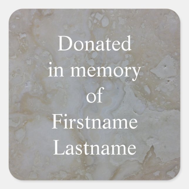 Pedra do adesivo de doação (Frente)