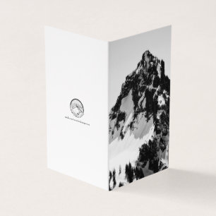 Pedra, neve e árvores