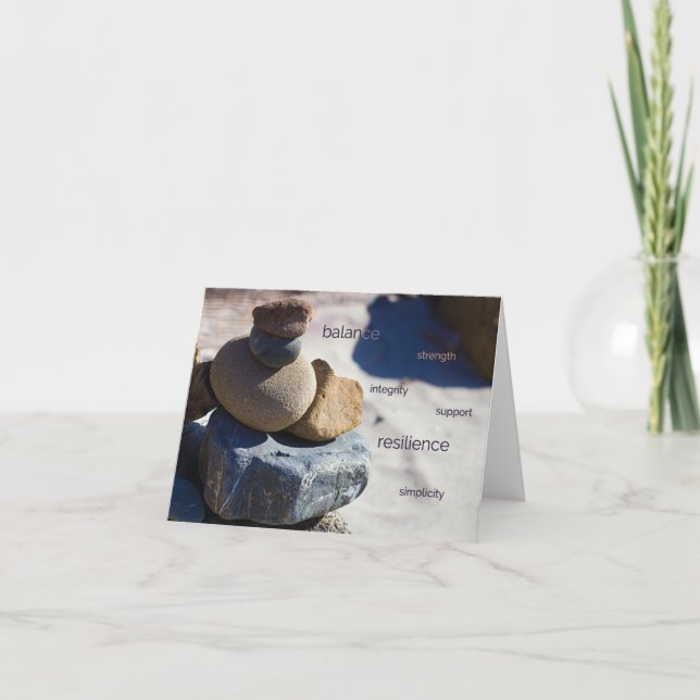 Pedras em Sur grande - cartão da praia de nota (Frente)