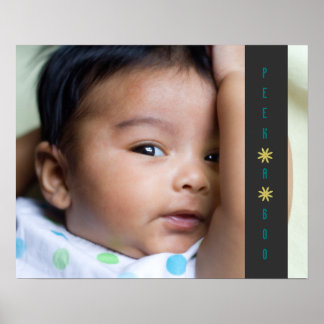 Peek A Boo Adorável Bebê Poster