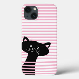 Peekaboo! Capa de telefone de Gato Preto