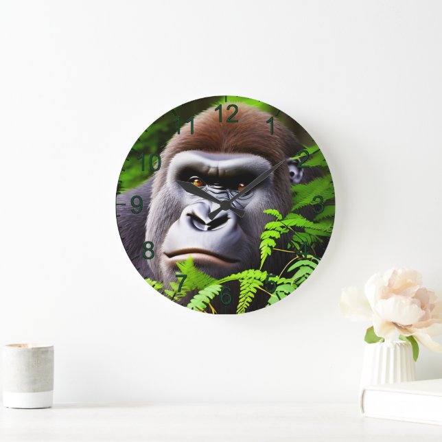 Peekaboo Gorilla, Relógio de Parede (Lar)