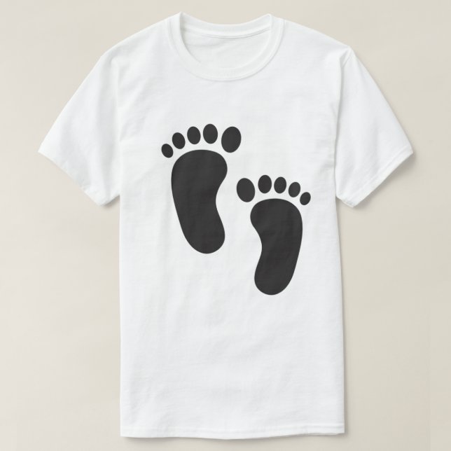 Pegada de T-Shirt Masculina (Frente do Design)