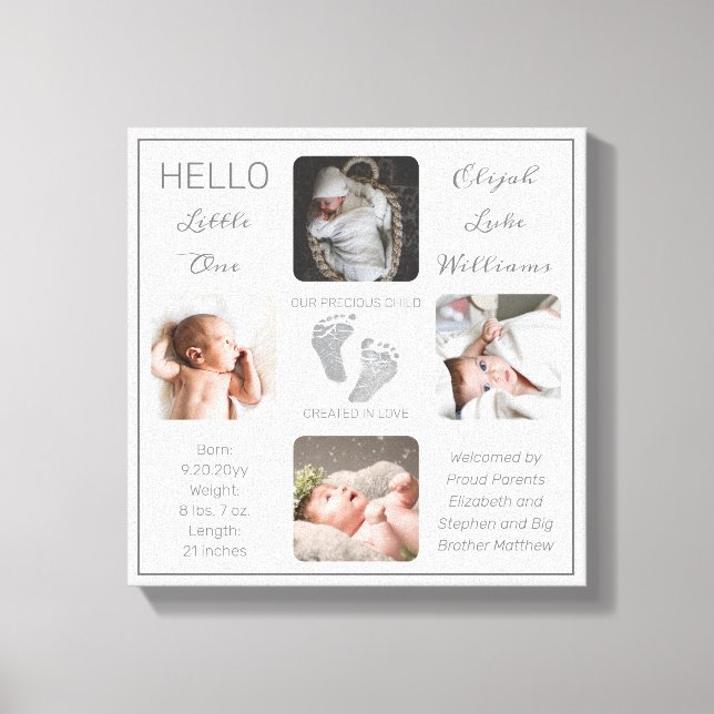 Pegadas Fotográficas Múltiplas Canvas De Guarda-Fí (Frente)