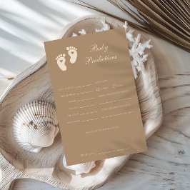 Pegadas Marrons Gênero Revelam Predições de Bebês