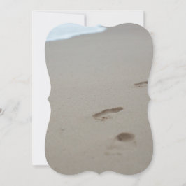 Pegadas na praia de Mozambiqan