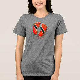 Pegadas S2 Camisas de mulheres - Trini