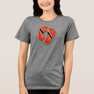 Pegadas S2 Camisas de mulheres - Trini