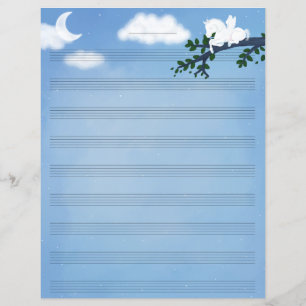 Pegasus no Manuscrito de Música Starry Night