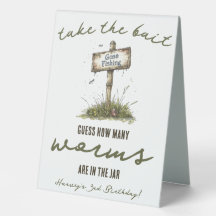 Pegue a isca! Adivinha quantos vermes estão no Jar