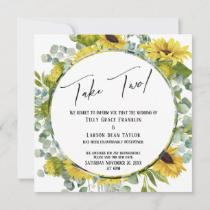 Pegue Dois Cartão Floral De Casamento Adiado Com