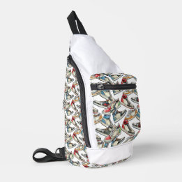 Pegue meus Chutes - Bolsa Sling de Sneaker Crossbo