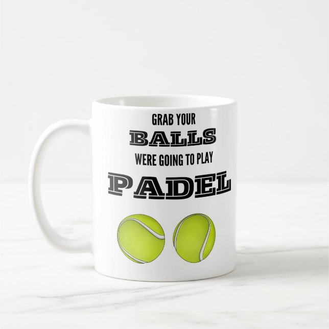 Pegue suas bolas, vamos tocar caneca de padel (Esquerda)