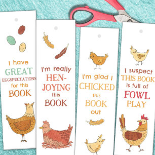 Peitos Engraçados Trocadilhos DIY Bookmarks