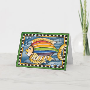 Peixe Arco-Íris - Cartão Saudável