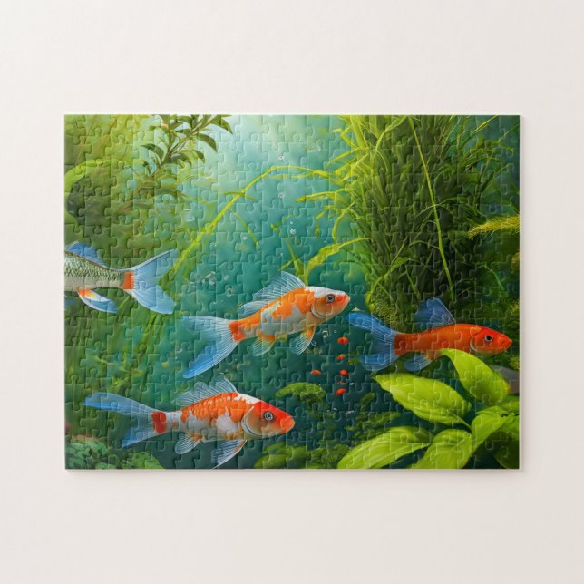 Peixe Art 4 Fotos Quebra-cabeça Internet Quebra-ca (Horizontal)