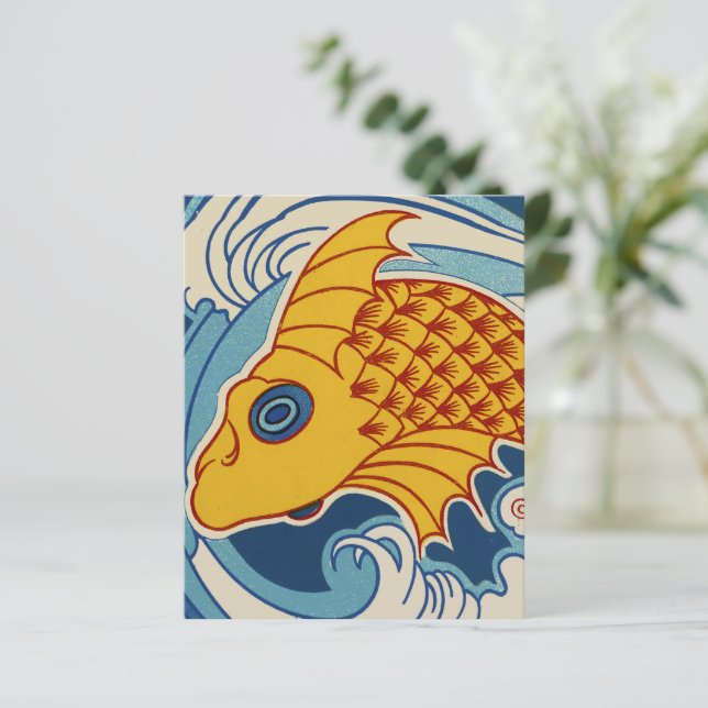 “Peixe Art Nouveau” de Gisbert Combaz (Em pé/Frente)