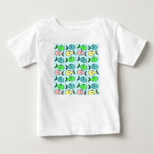 Peixe Colorido - Camiseta de Bebê