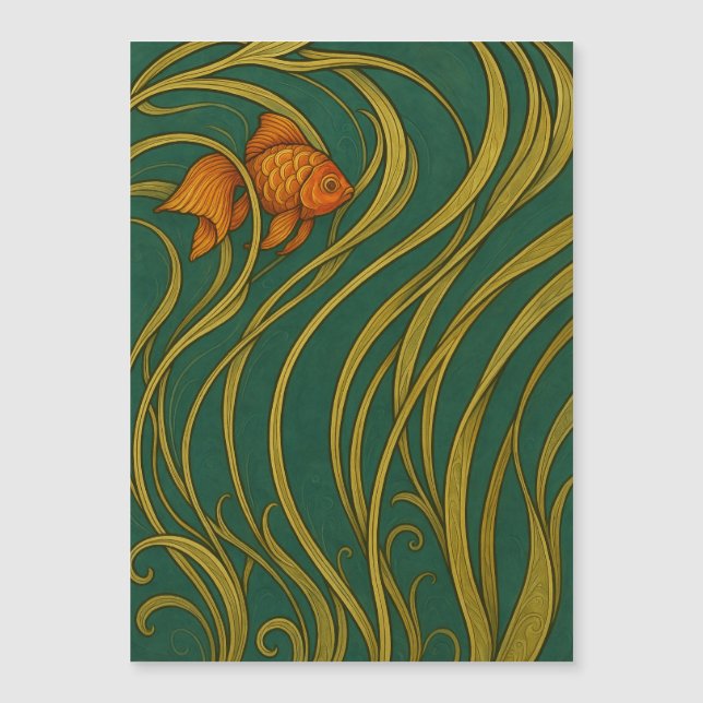 Peixe Dourado Art Nouveau (Frente)